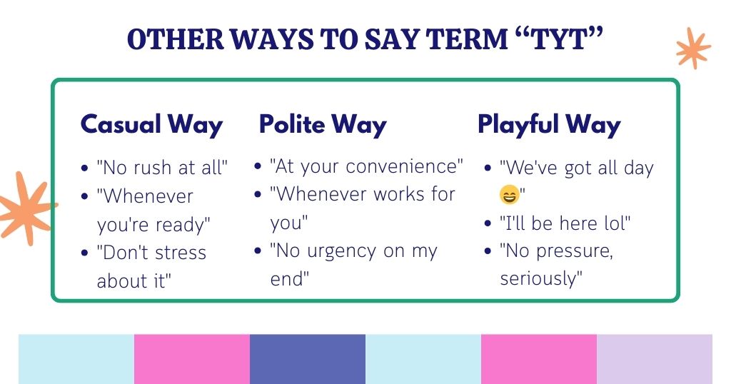 Alternative Ways to Say TYT in chats