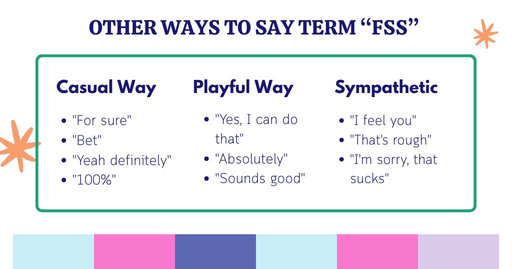 Better Ways to Say FSS in chats