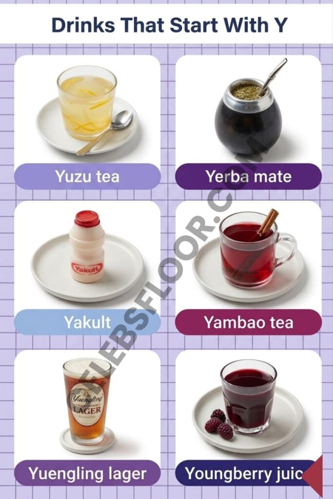 Drinks and Beverages That Start With Y