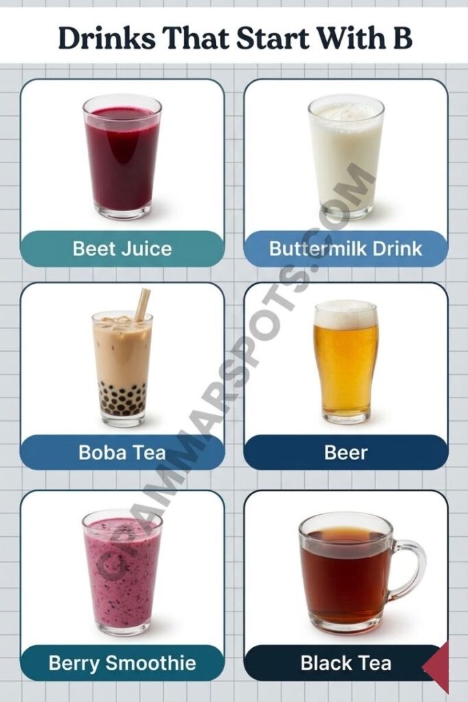 Drinks That Start With B