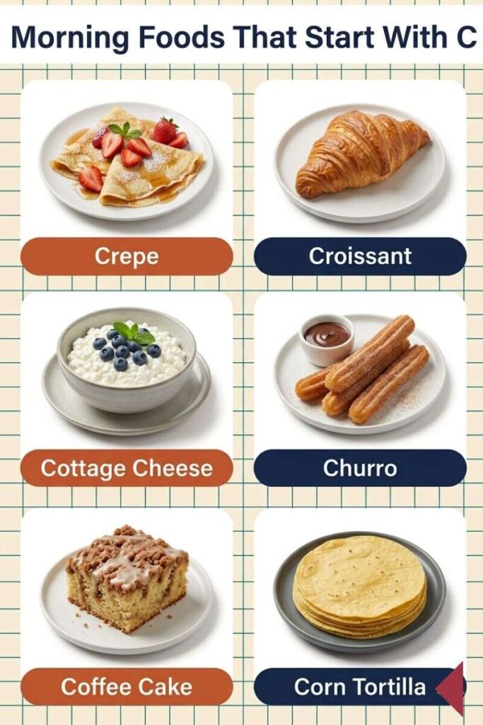 Morning Foods That Start With C