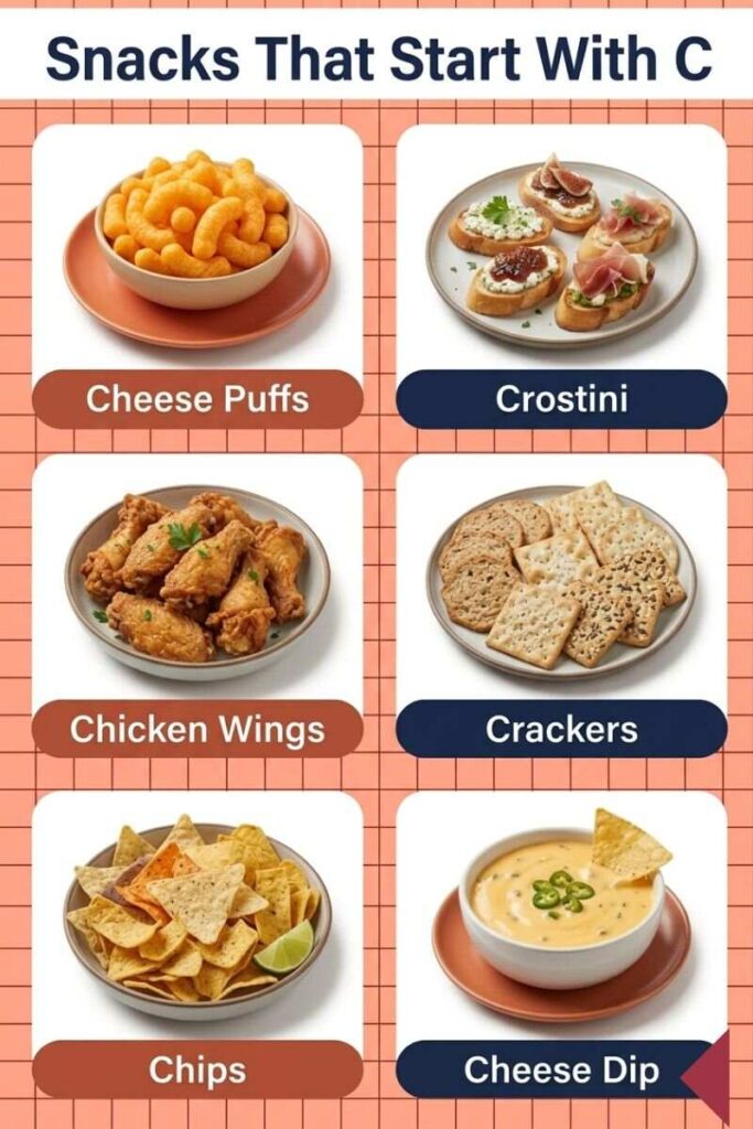 Snacks & Appetizers That Start With C
